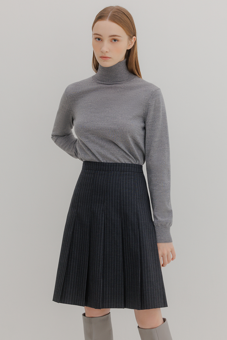 Hilix skirt (Gray stripe)