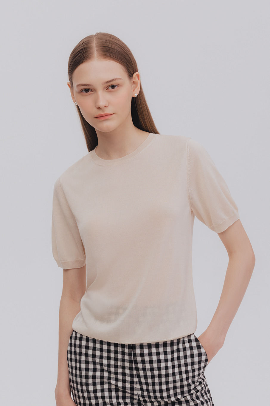 Rorier knit top (Ivory)