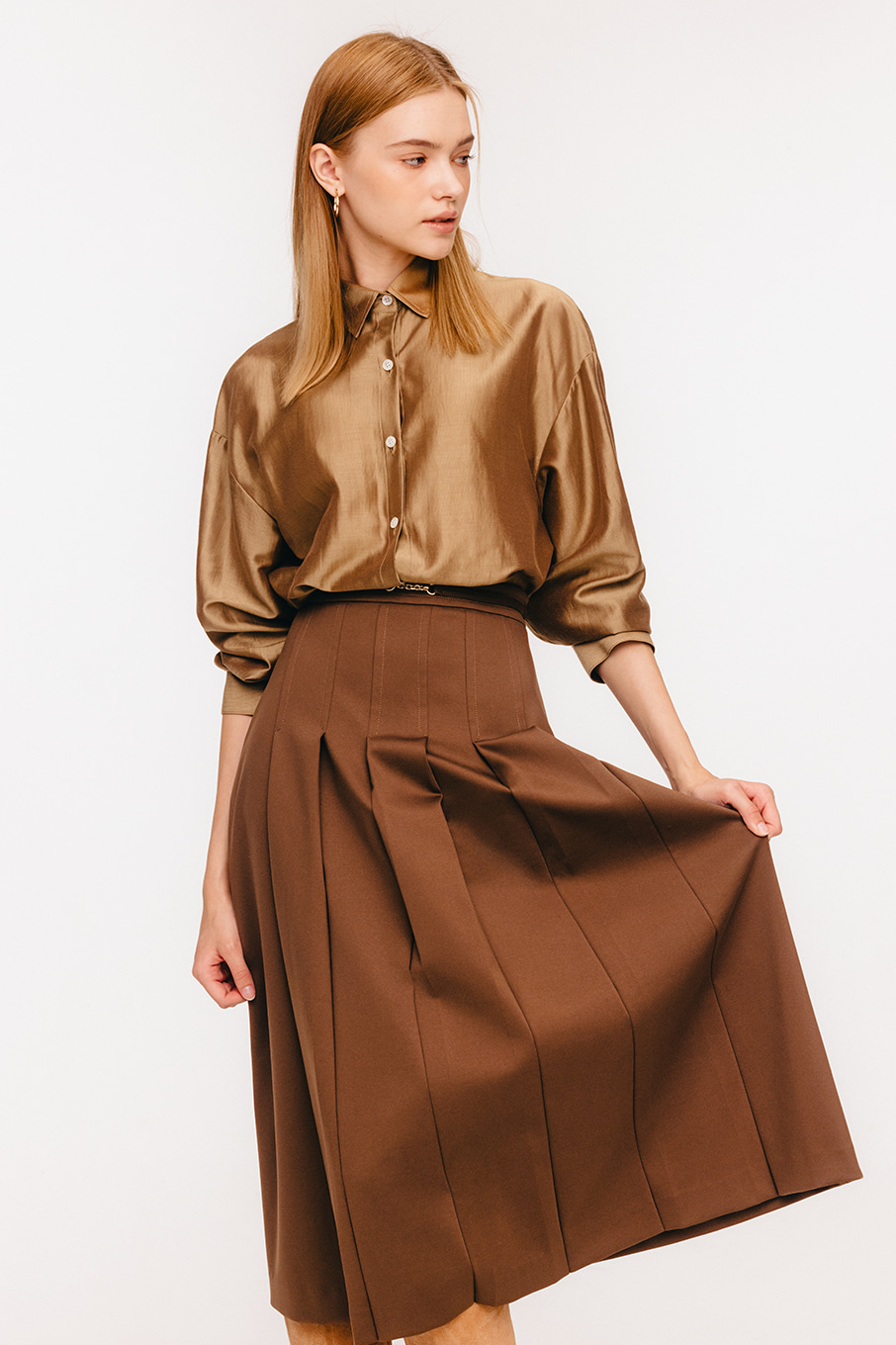 Mocri skirt (brown) 2차 리오더 예정