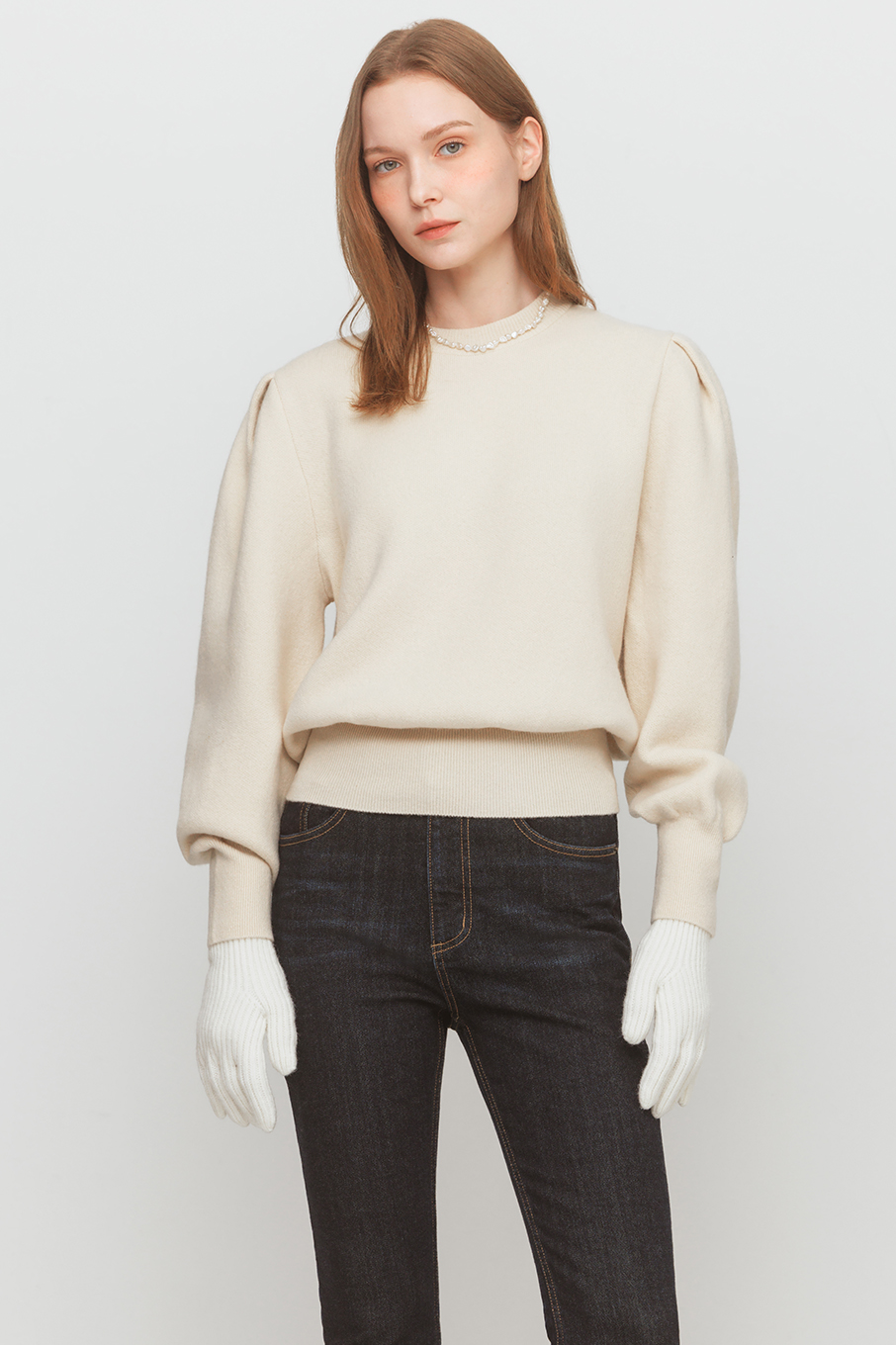 Sote knit top (Ivory)